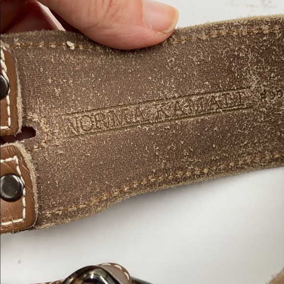 Euc Norma Kamali leather cross wide belt Small - Picture 5 of 5